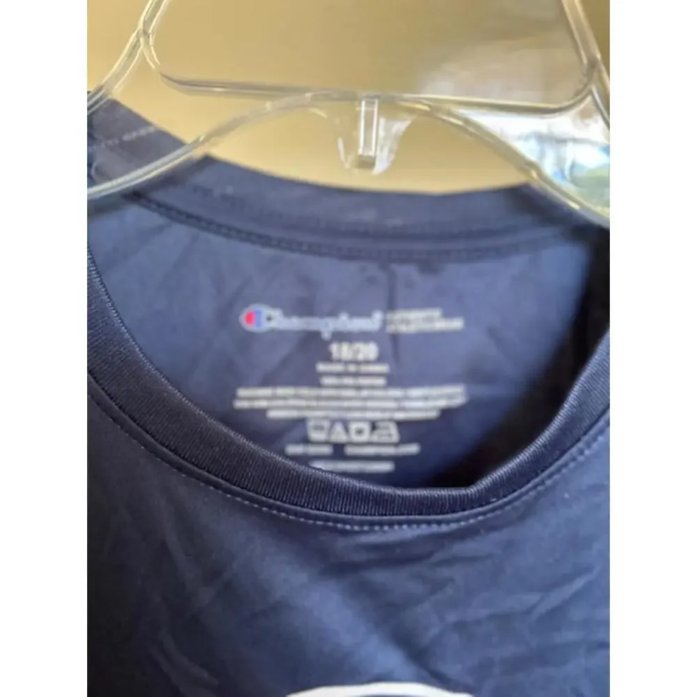 Champion Men's Navy Blue Sports T-Shirt Large - Picture 3 of 3